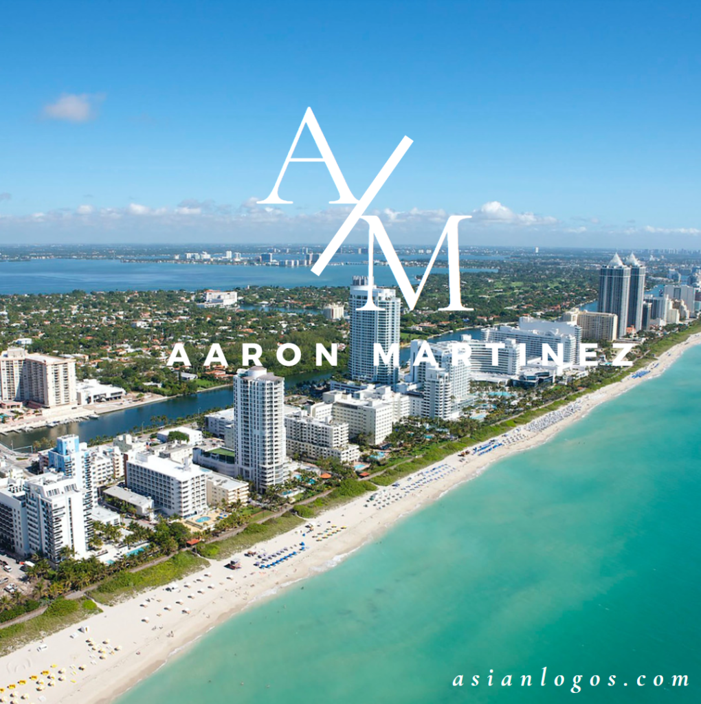 Luxury real estate in Miami Beach, Florida. A panoramic view showcasing the pinnacle of high-end living in the top US cities, with AsianLogos' custom logo branding services.
