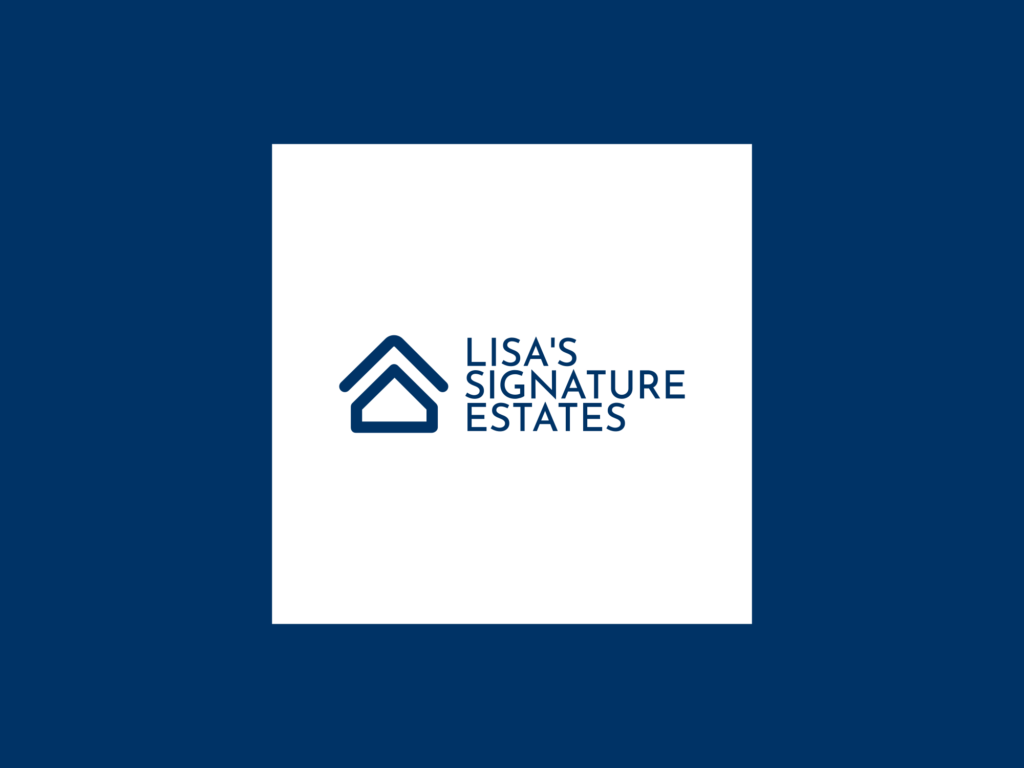 Real Estate Agent Logos: Lisa's Signature Estates - Representing Luxury and Elegance